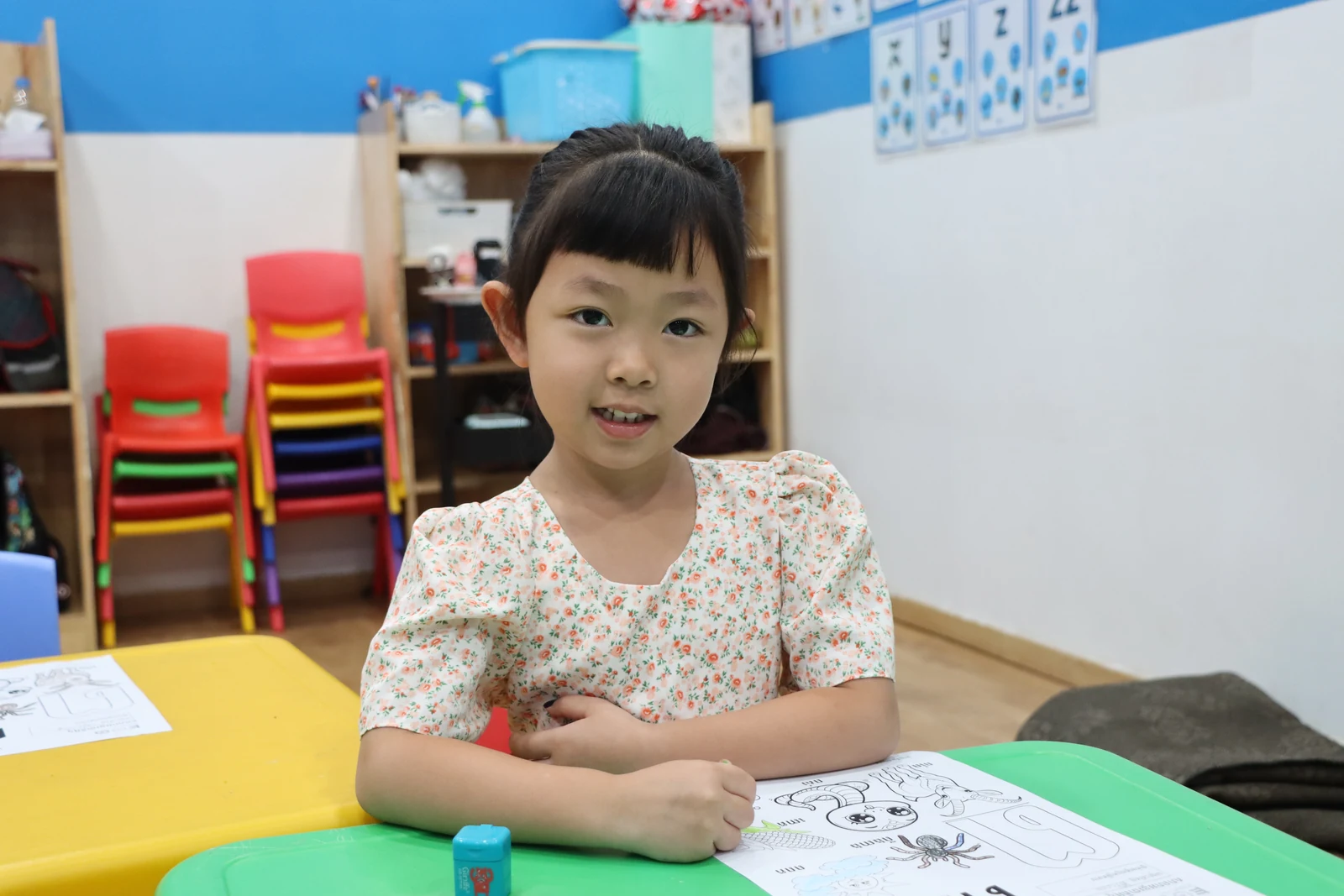 Happy Eco International School student in class